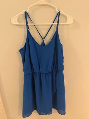 BCX Blue V-Neck Dress